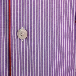 X Schostal Unisex Striped Pyjama-Purple&White^ISSIMO Discount