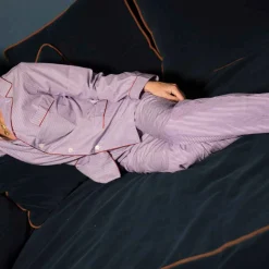 X Schostal Unisex Striped Pyjama-Purple&White^ISSIMO Discount