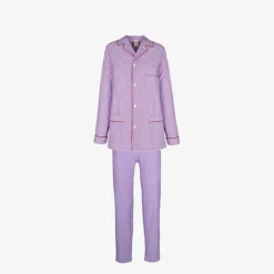 X Schostal Unisex Striped Pyjama-Purple&White^ISSIMO Discount