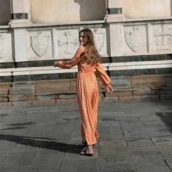 Lea Orange Daisies Dress^Loretta Caponi Hot