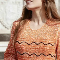 Lea Orange Daisies Dress^Loretta Caponi Hot