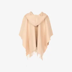 - Fringed Poncho Beige^Officina Del Poggio New