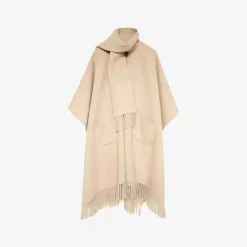 - Long Fringed Cape Beige^Officina Del Poggio Online