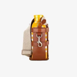Bottle Bag With Pocket And Bottle Tan^Officina Del Poggio New