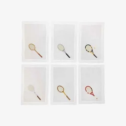 Embroidered Cocktail Napkins - Set Of 6^Taf Ricami Best