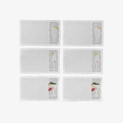 Embroidered Cocktail Napkins - Set Of 6^Taf Ricami Best
