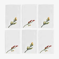 Embroidered Cocktail Napkins - Set Of 6^Taf Ricami Best