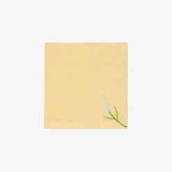 Lavender Embroidered Placemats And Napkins - Set Of 6^Taf Ricami Best